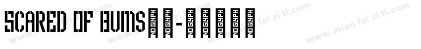 Scared Of Bums字体字体转换
